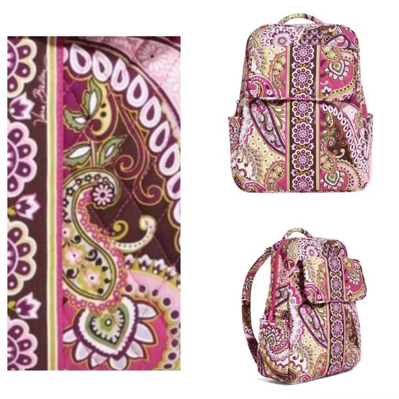 Vera Bradley Handbags - RETIRED! Vera Bradley Very Berry Paisley Backpack